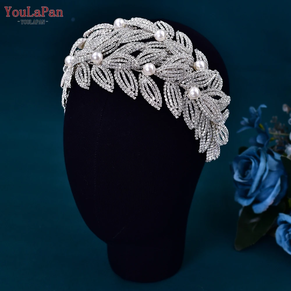 YouLaPan Luxury Bridal Headband Woman Headpieces for Wedding Hair Accessories Handamde Head Jewelry Party Bride Headdress HP411