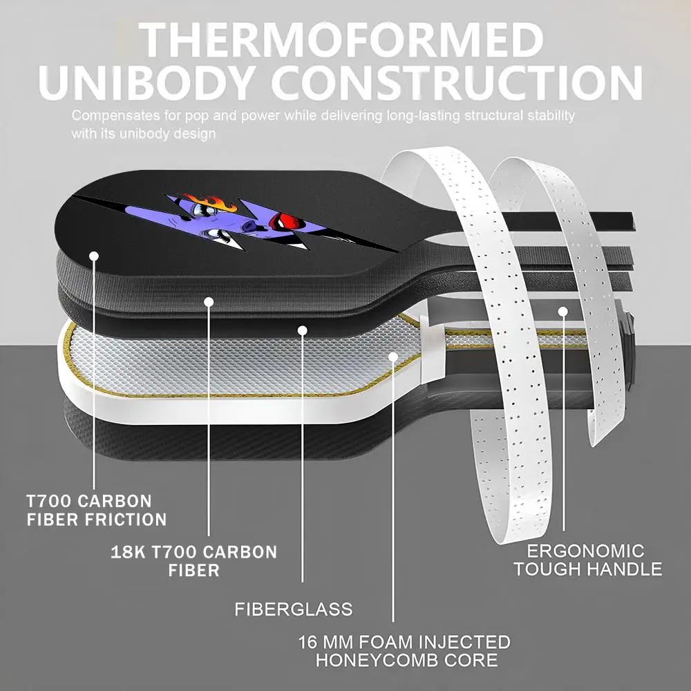 مجموعة مجداف كرة البيسبول المعتمدة من USAPA T700 من ألياف الكربون Unibody الحرارية مع 16 مم على شكل قرص العسل الأساسية للنساء البكاء