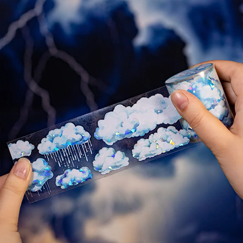 1 pz/1 lotto adesivi per scrapbooking nastri adesivi decorativi le nuvole avvolgono e le nuvole dispersi adesivi giapponesi per animali domestici