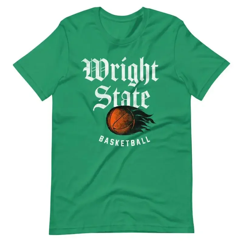 Wright State Basketball T-Shirt im Retro-Stil