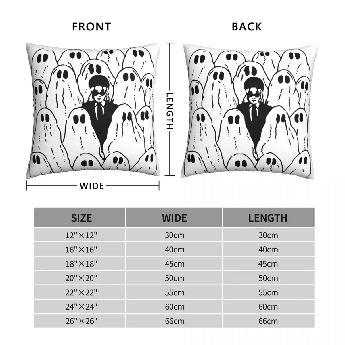 Phoebe Bridgers Ghost Square Pillowcase Polyester Linen Velvet Pattern Zip Decor Pillow Case Home Cushion Cover