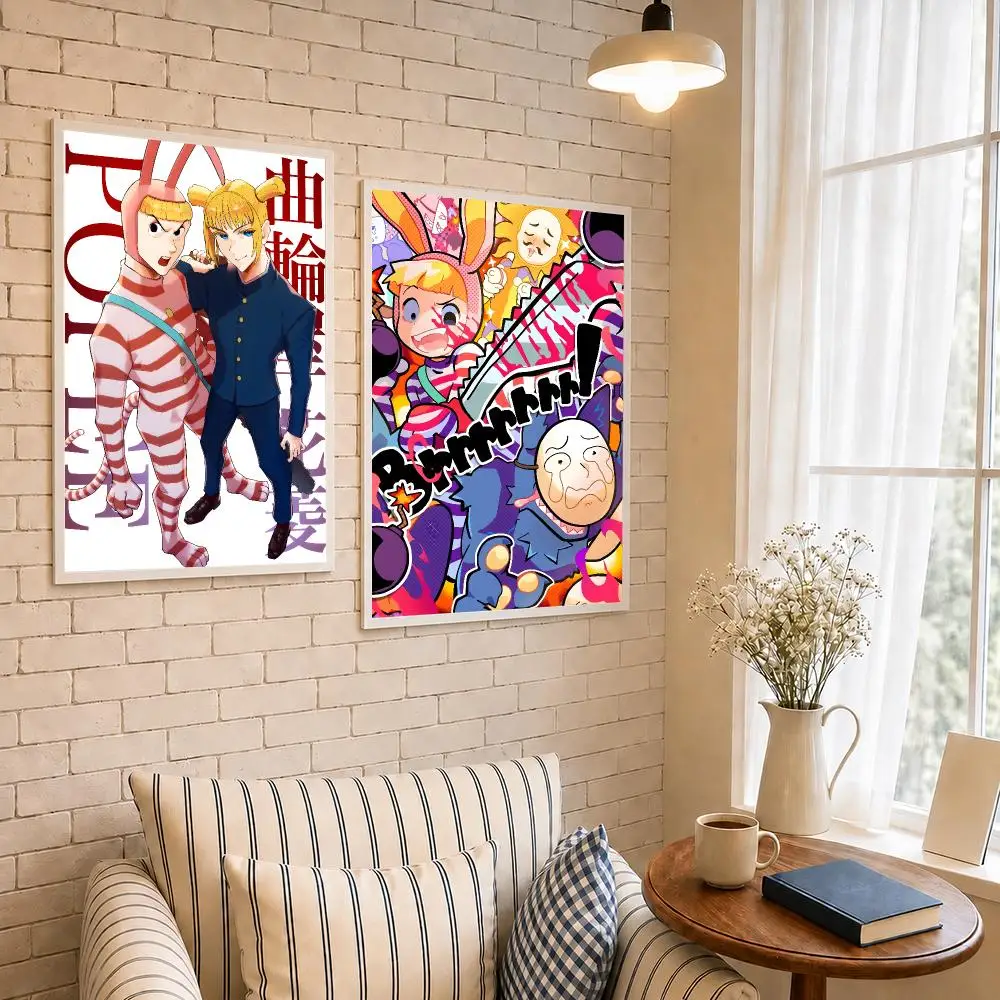 Animation P-Popee the Performer Poster PP Self-Adhesive Waterproof Wall Decor for Bedroom,Living Room,Dorm,Aesthetic Decor Gift