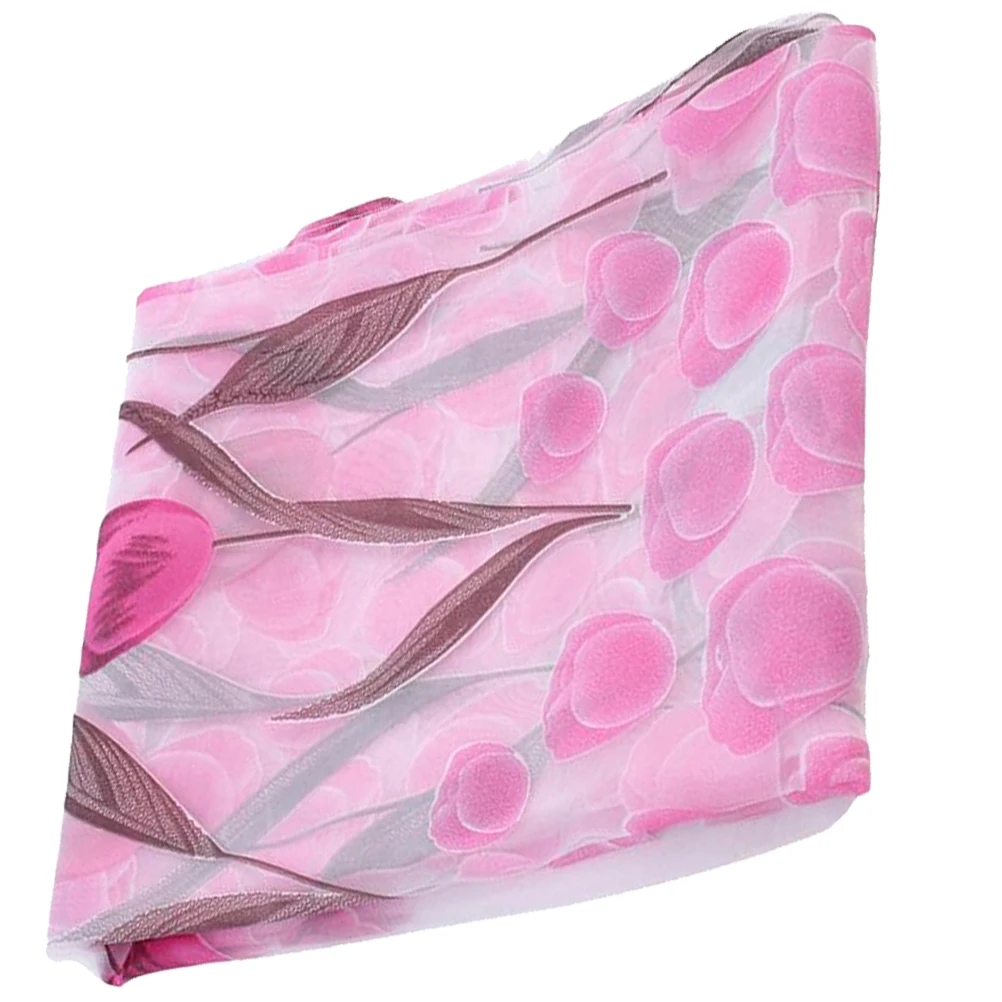 

100x200cm Window Sheer Curtains Premium Polyester Tulip Filtering Voile Bathroom Bedroom Transparent Grommet Door