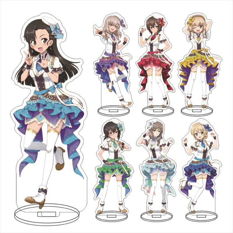 Game Anime Girls Und Panzer Acrylic Stand Miho Nishizumi Figure Stand Plate Cosplay Prop Decor Cartoons Keychain Festivals Gifts