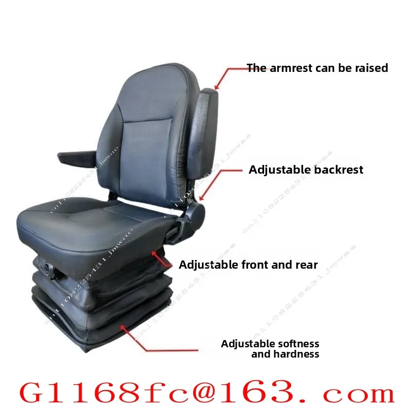 Shock-Resistant Seat for Construction Machinery - Loader, Excavator, Tractor, 4-Wheeler, Electric Vehicle & Amusement Vehicle