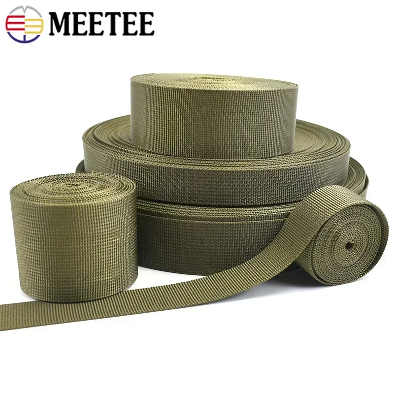 5M 20/25/32/38/50mm Nylon Webbing Tape for Strap Safety Belt Knapsack Ribbon Bands DIY Bag Clothes Bias Binding Sewing Accessory