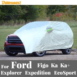 Full Car Cover For Ford Explorer Figo Ka Ka+ Expedition EcoSport Auto Outdoor Sun Anti UV Snow Rain Protection Cover Dustproof