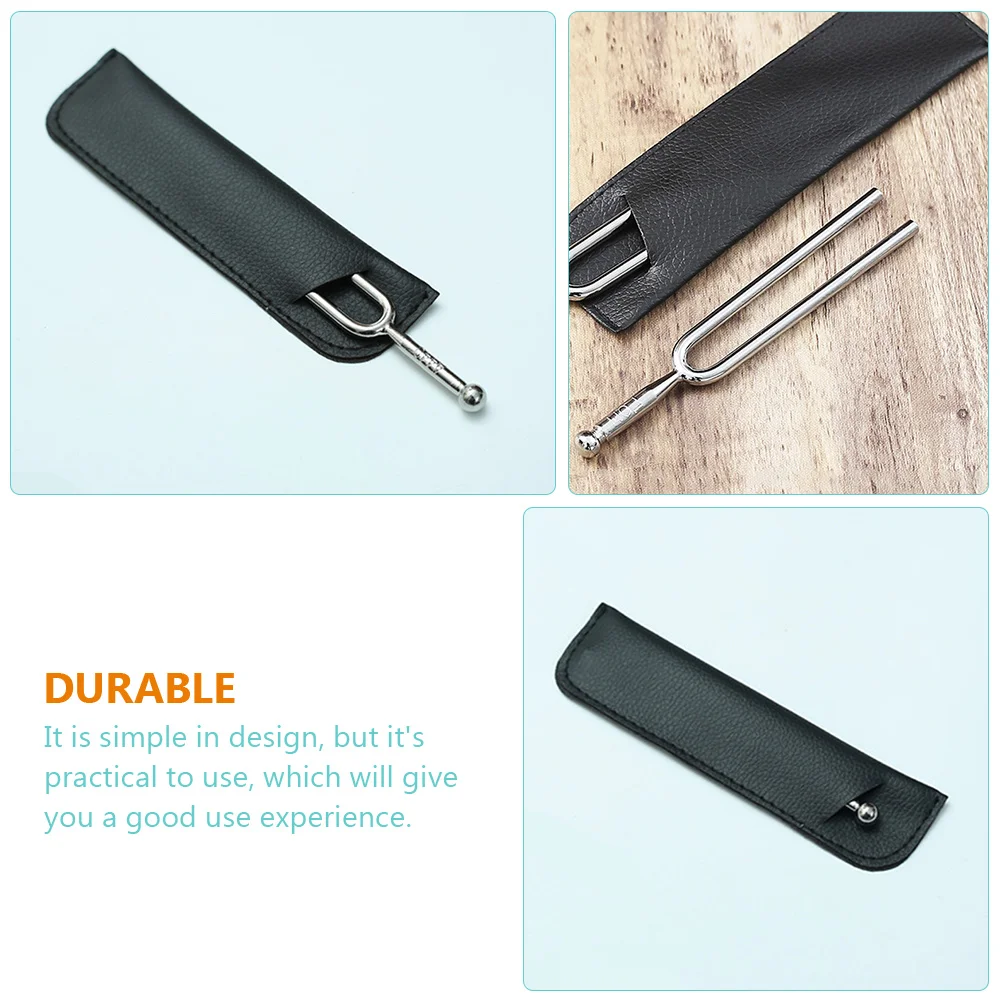 

3 Pcs Tuning Fork Storage Covers Lightweight Portable PU Material Protective Case Musical Instrument Accessories