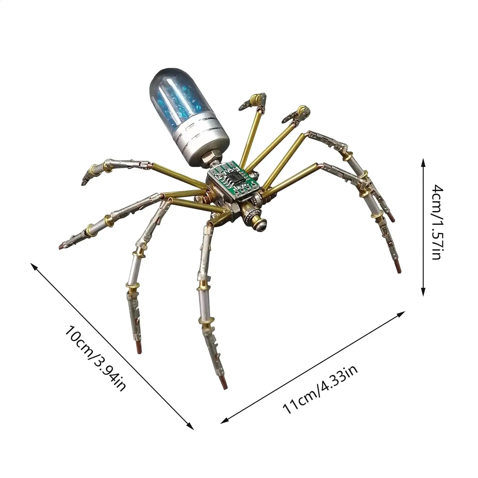 Spider Puzzle 3D Metal Mechanical Fun Handmade Board Game Spider Model Hobby Kit For Board Game School Activities Leisure Home