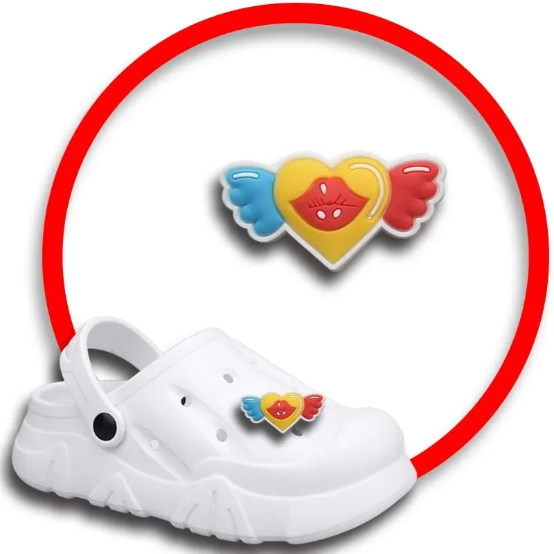 

Angel Of Love Shoe Charms for Crocs Sandals Women Clogs Pins Shoe Decorations Accessory Men Badges Girls Kids Shoes Accessories