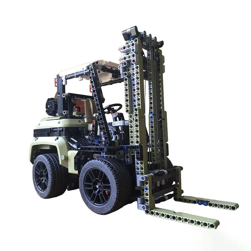 2167 pz MOC Carrello Elevatore B Modello Tecnico Building block giocattoli Architettura regali di Natale Assemblare idea creativa Educazione Bambini