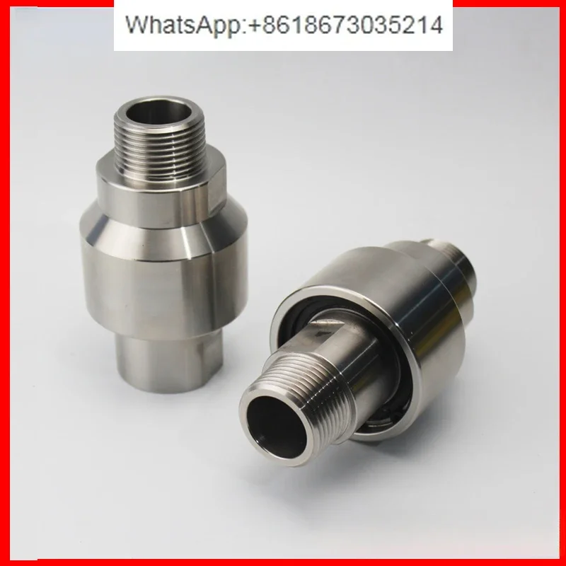 high pressure through 360 degree universal carbon steel thread connection flange tower crane spray hydraulic rotary joint