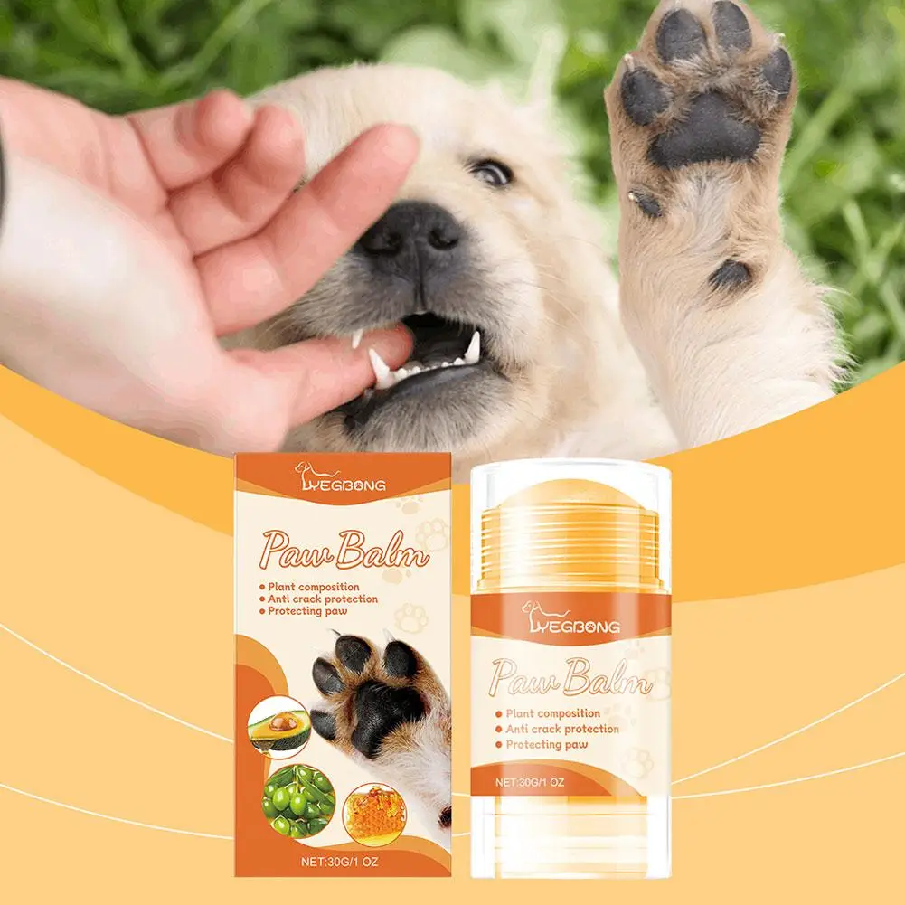 Dog Paw Cream Moisturizing Paw Balm Paw Cream Natural Paw Balm Stick Moisturizes Protects Dry Cracked Paws For Dogs X2N1