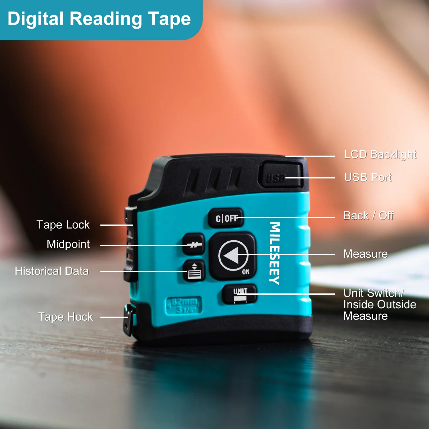 Mileseey DT20 BLUETOOTH Laser tape measure азерная рулетка Smart Digital display trena laser Measuring tape with Bluetooth