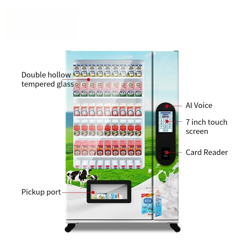 Intelligent Cloud-Managed Commercial 24H Self-Service Automatic Smart Vending Machine Coffee Bubble Tea Milk