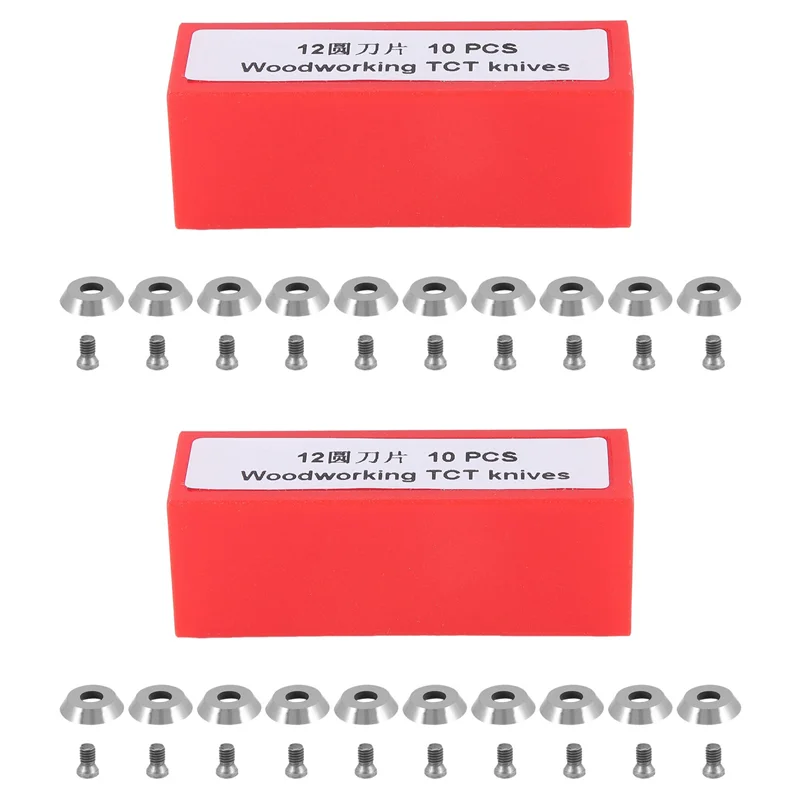 Ci3 Runde 12,5 Mm Hartmetall Einsätze Schneider Messer Ersatz Klinge Fit Für DIY Drehmaschine Holz Drehen Finisher Werkzeug 20Pcs-BAAQ
