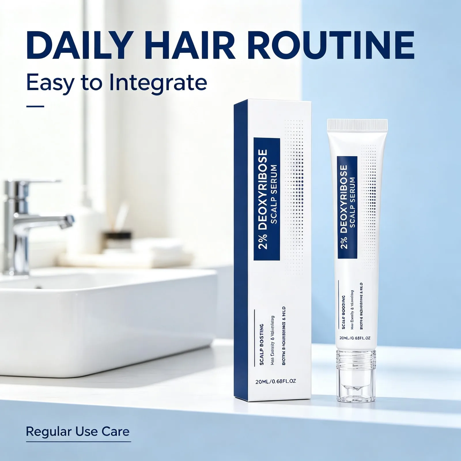 Deoxyribose Scalp Serum with Biotin Refresh Lightweight Nourish Roots Support Healthy Looking Hair Volume Daily Care 20ml