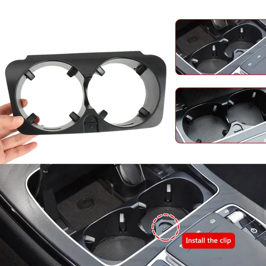 

Car Accesorries Tool Gadget Car Auto Water Cup Slot Non Slip Mat Pad Cup Holder for -Benz G C E GLC Class W205 W213 W253 W463