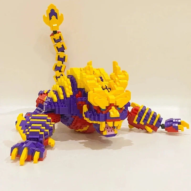 SC 9004 Magaimagado Scorpion Monster Attack Warrior Hunter Army Weapon Animal DIY Mini Diamond Blocks Bricks Building Toy No Box