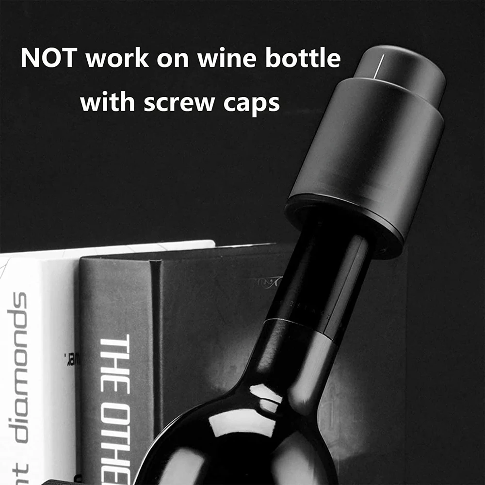 Vacuum Wine Bottle Stopper Sealed Storage Vacuum Memory Wine Stopper Push Style Bar Tools Barware Reusable Wine Cork