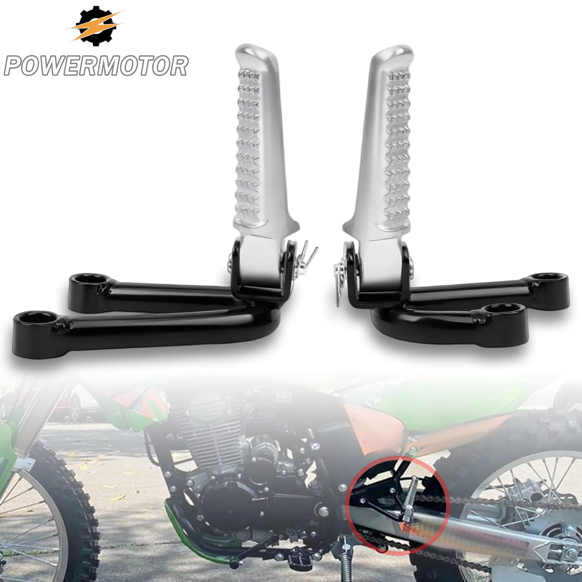 

Enduro Motorcycle Footpegs for CQR150 CQR250 Rear Passenger Foot Pegs Footrests Pedal Rear Foot Rests DirtBike Aluminum Modified