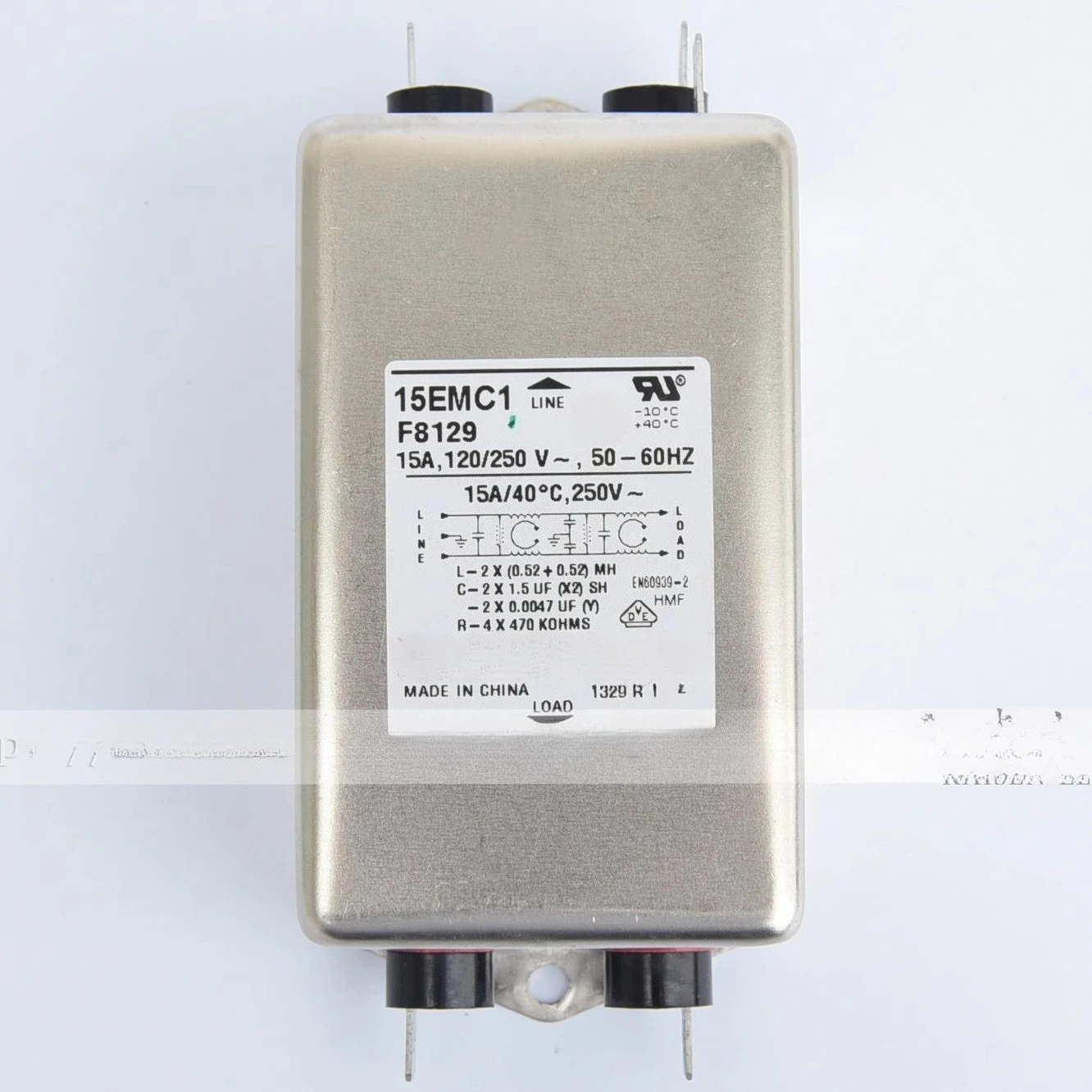 

Treadmill Anti-Interference Filter, 15EMC1 EMC F8129 1-6609037-4 for Corcom 15A