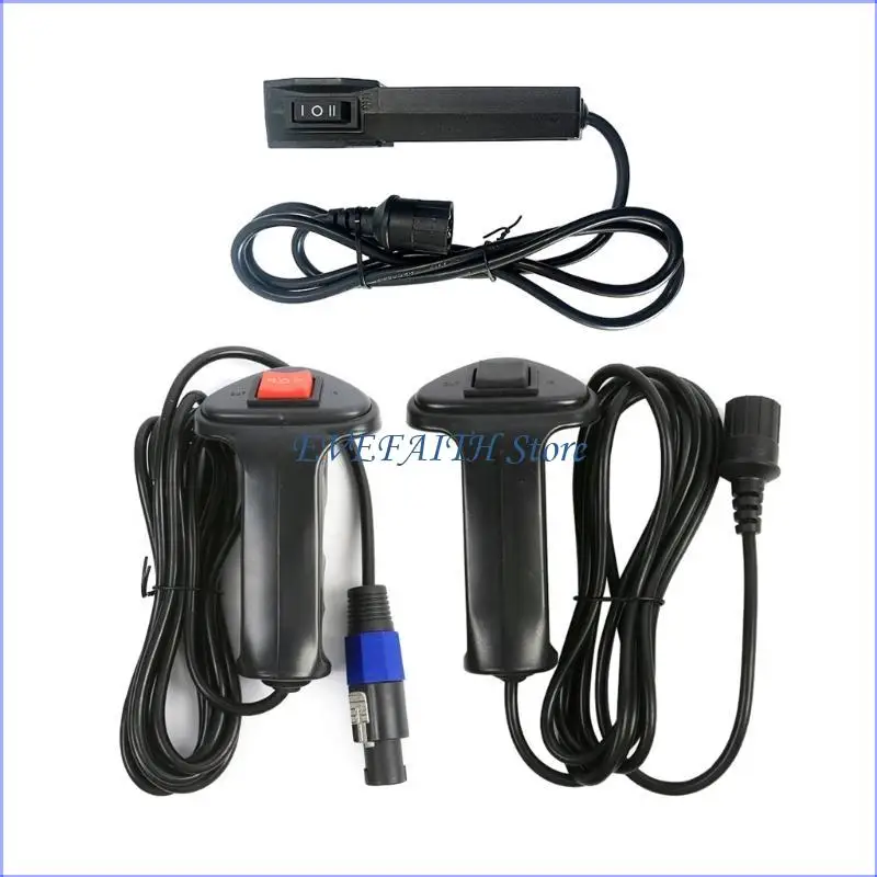 124B Upgraded Control Switches with Long Cable ABS Winch Remote Controller Simple Operation for Car Offroad Vehicle Owners