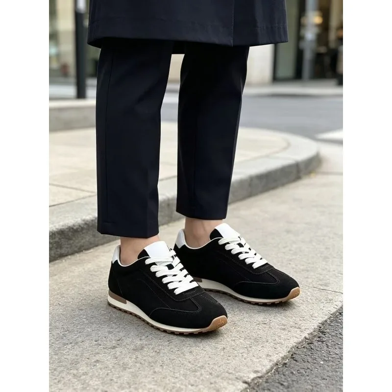 2026 Retro German Training Shoes Women's Spring and Autumn New Flat Casual Shoes Lace Breathable Couple Sports Shoes