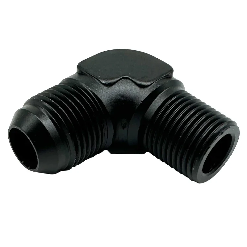 1/2/4X 90 Grad AN6 AN8 Stecker auf 1/4 Zoll 3/8 Zoll NPT Flare Adapter Auto Kraftstoff Schlauch Fitting AN auf NPT Gewinde Stecker Aluminium
