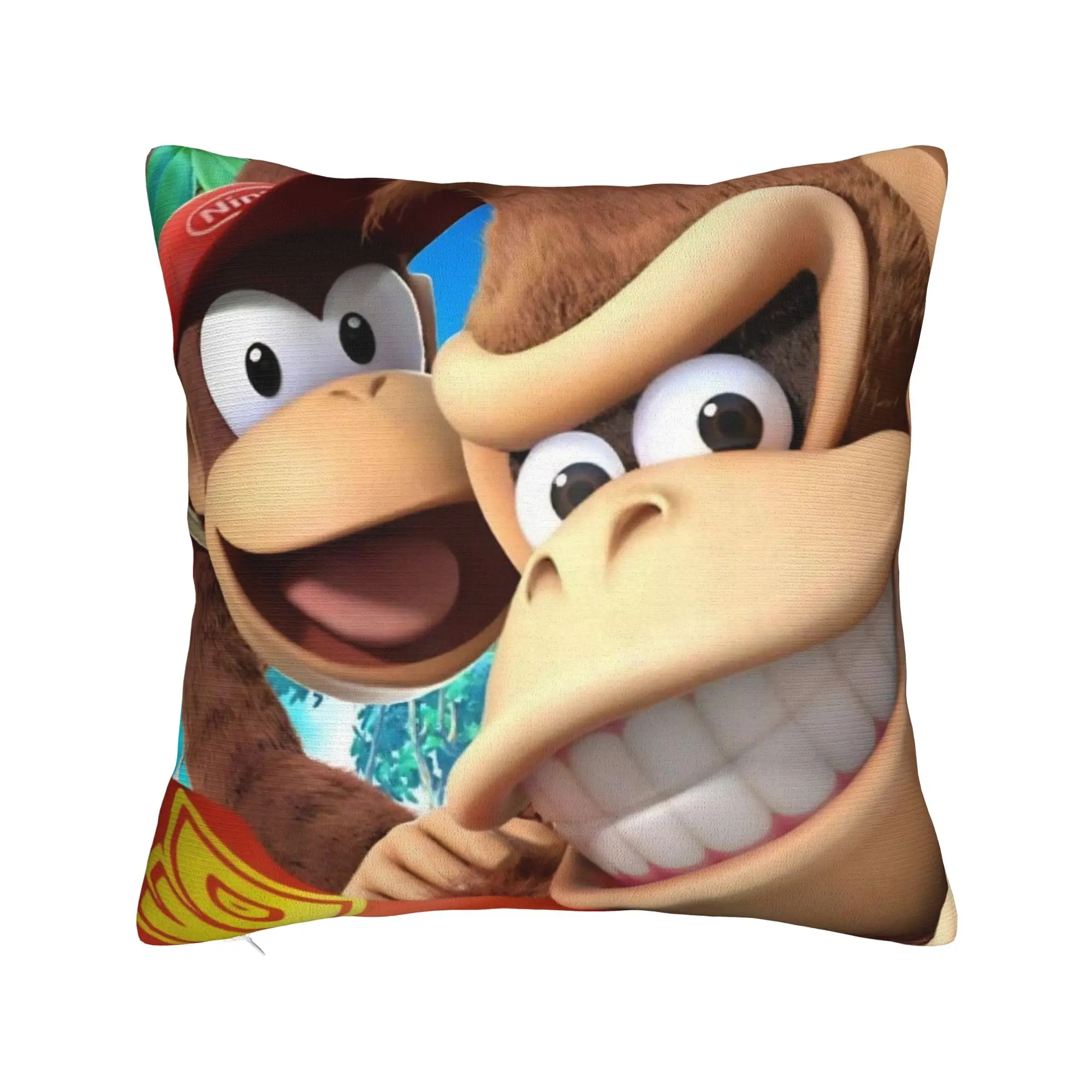 Декоративные наволочки Donkey Kongs Bananza Games Product Наволочка для гостиной Квадратный стиль Многоразмерный