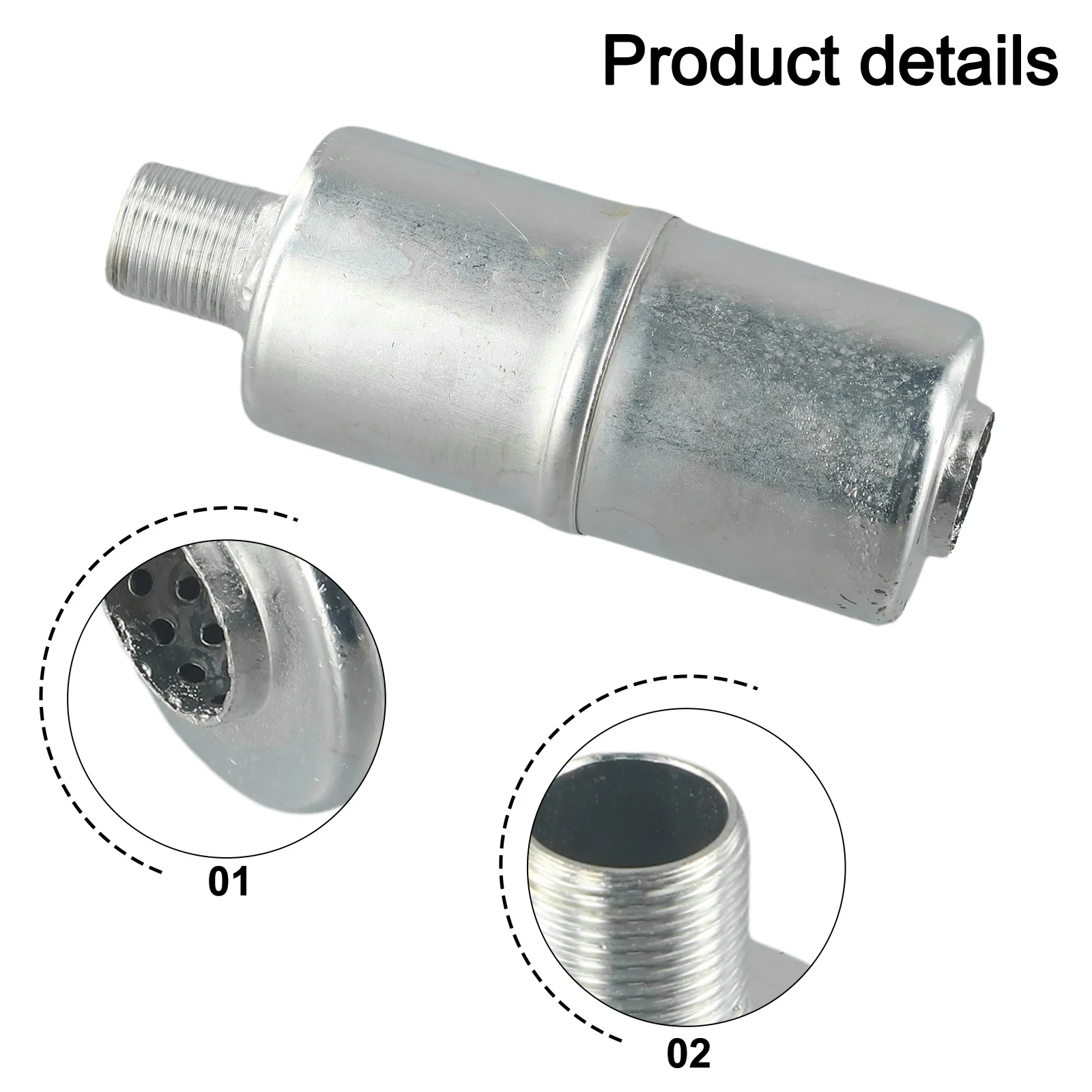 3/4\" Threaded Muffler Fits 5 To 8 For HP Lawn Mower 294599 294599S 395011 Muffler Replaces Lawn Mower Repair Muffler Accessorie view 2