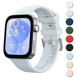 Silicone Band For Huawei Watch Fit 3 Strap Smartwatch Accessories Replacement Sport Correa Bracelet for Huawei Watch fit 3 Strap