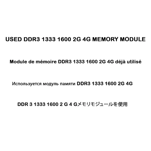 Imagen 2 del producto Memoria de desmontaje DDR3 1600MHz 4G PC3-10600/PC3-12800 usada para RAM de escritorio, ¡buena calidad! Marca aleatoria