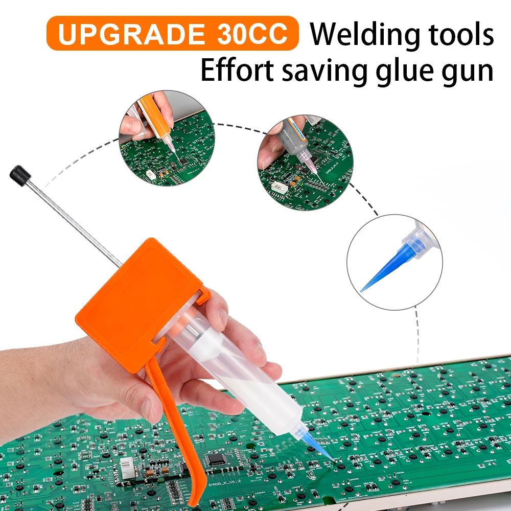 Solder Paste Extruder Glue Gun Booster Propulsion Tool Glue Rod Boosters Circuit Welding Board Repair Soldering Accessories Tool