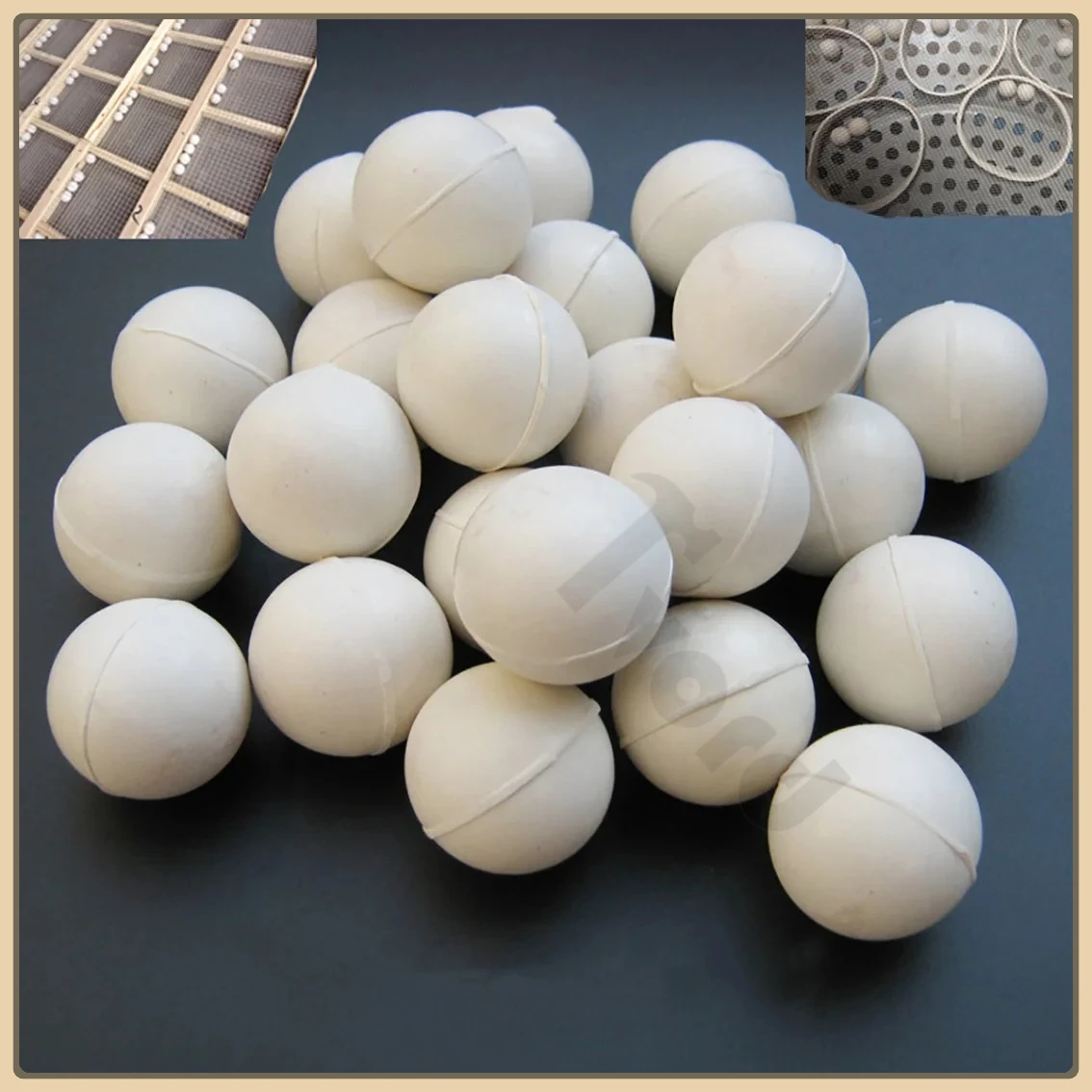 White Solid Rubber Ball Diameter 10mm 15mm 20mm 25mm 30mm 35mm 40mm 45mm 50mm Round Sealing Rubber Ball Industrial DIY Parts