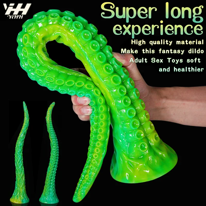 Long Butt Plug Silicone Long Anal Plug Tentacle Dildo Penis With Suction Cup Big Anal Sex Toys Progressive Vaginal Massage