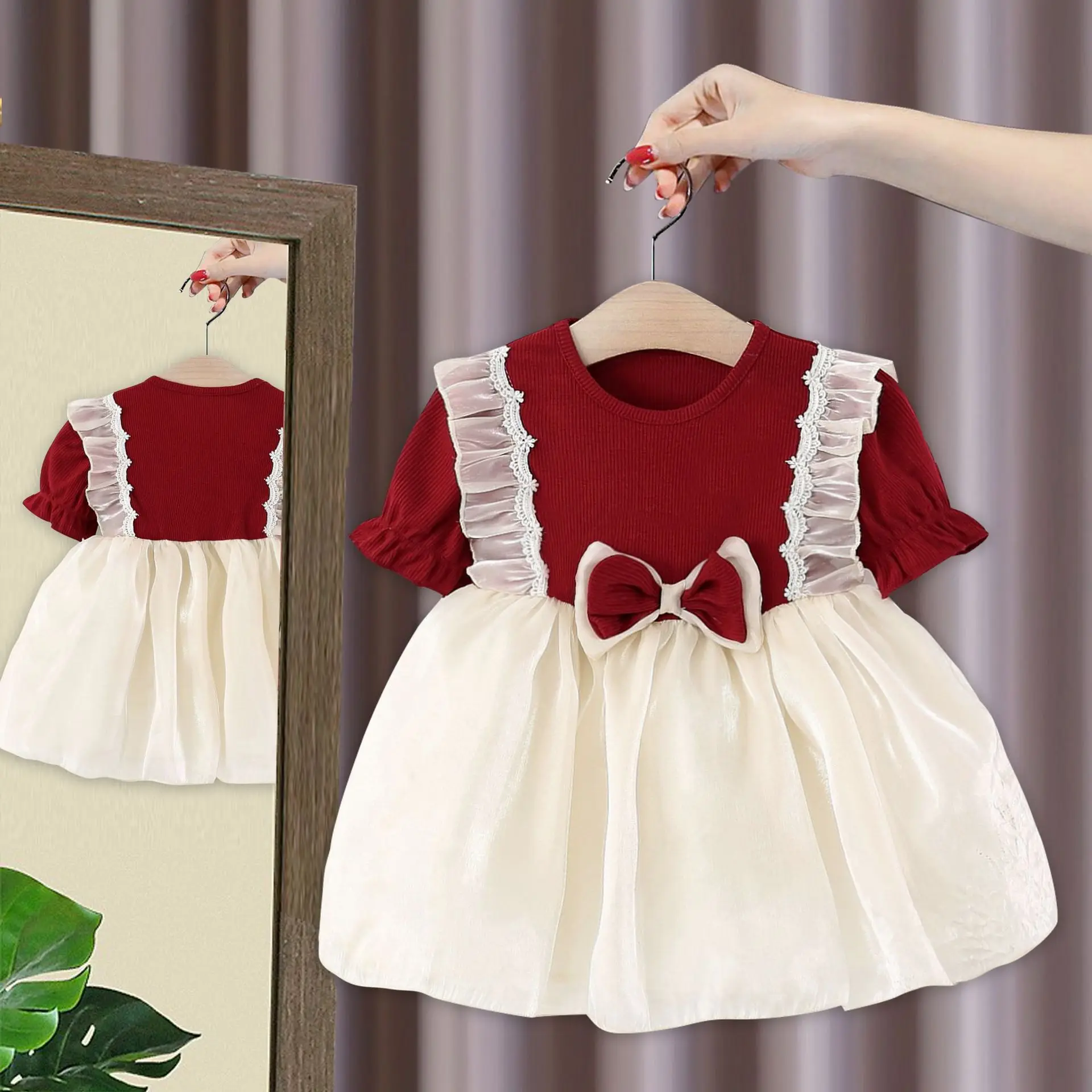 

Summer Children's Dress Infant Princess Foreign Gauze Skirt Dress Tutu Skirt Children's Baby Girl Skirt