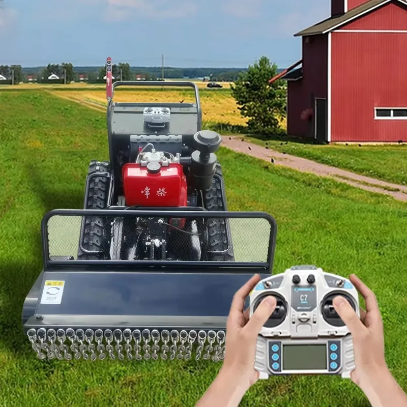 

China Design Wholesale ic Smart Automatic Grass Trimmer ALL-terrain -powered Tagliaerba Telecomandato