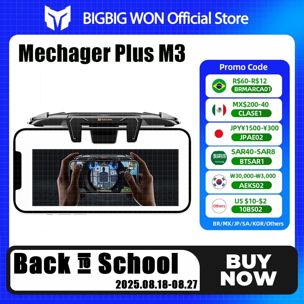 

BIGBIG WON Mechager Plus M3 Триггеры для мобильных игр Контроллеры мобильных игр Plug and Play для телефонов iOS и Android