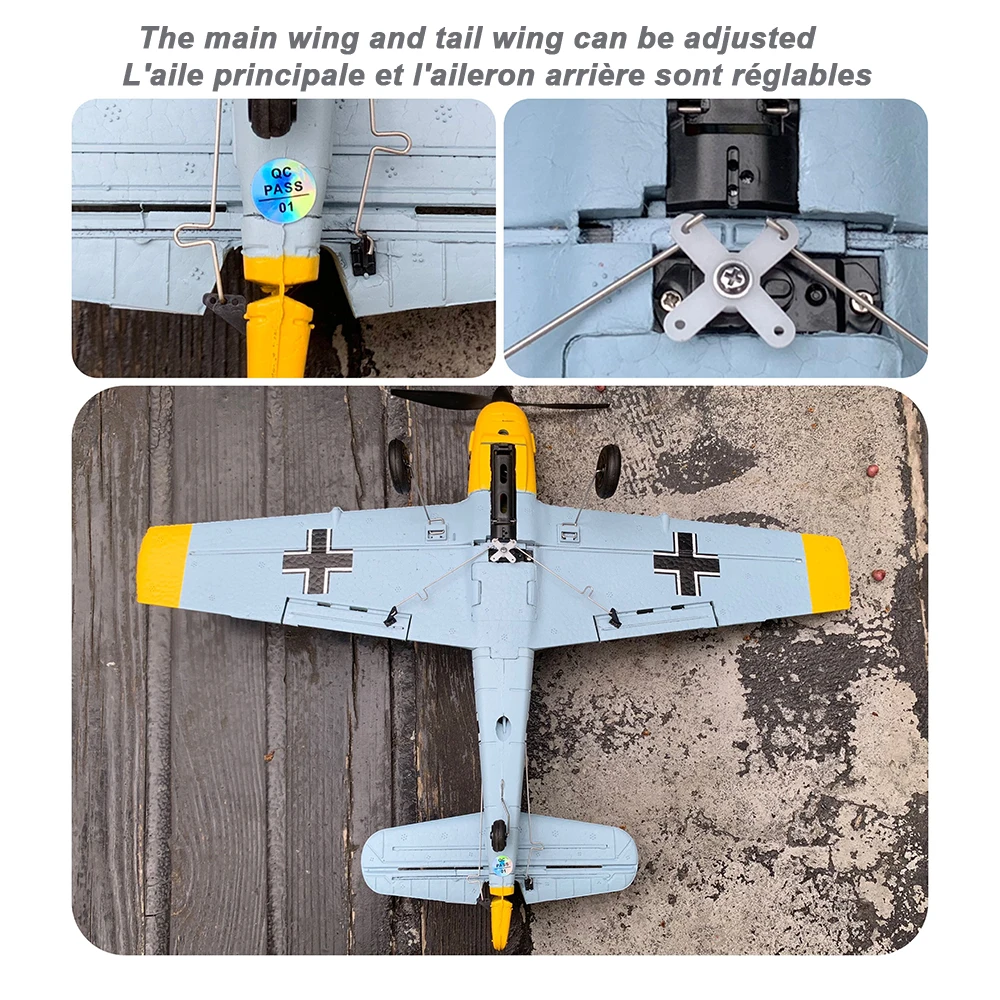 RTF Remote Control Plane Aircraft Radio Four-Channel RC Wireless Trainer Fixed Wing Model Fall Resistant Foam For Beginners