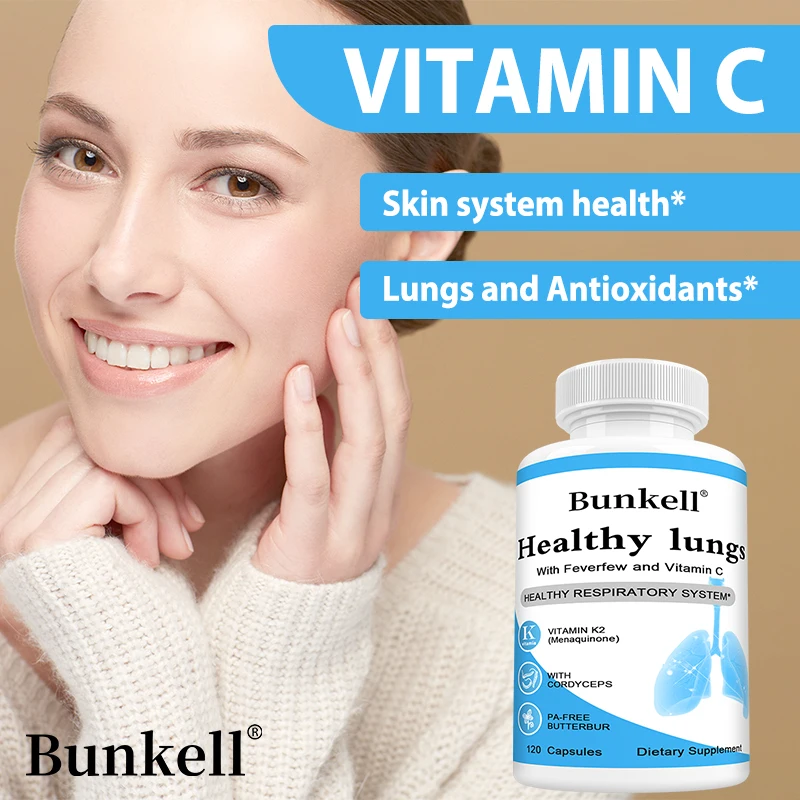 Lung Health, Lung Support Supplement, Cleansing and Detoxification Formula, Vitamin C, Bronchial and Respiratory Support