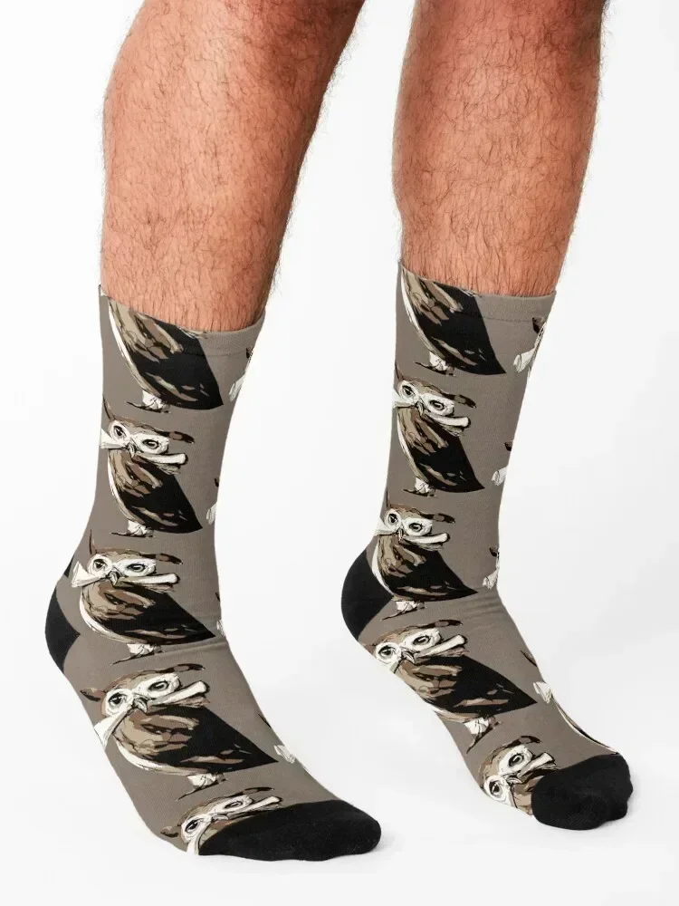 Spooky halloween Owl - Eyesasdaggers Socks Novelties winter hiking kawaii Socks Girl Men's