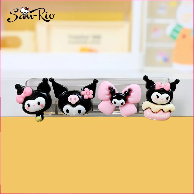 

Kuromi Usb Charger Cable Management Holder Cartoon Sanrio Headset Earphone Cable Wire Organizer Kawaii Magnetic Cable Clips