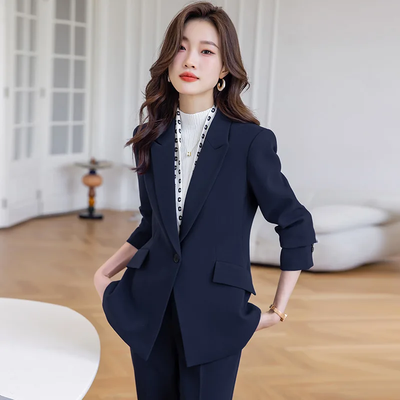 Suit Jacket for Women Spring and Autumn New Elegant Goddess Fan Small Manager Formal Wear Fashion Professional Suit Autumn