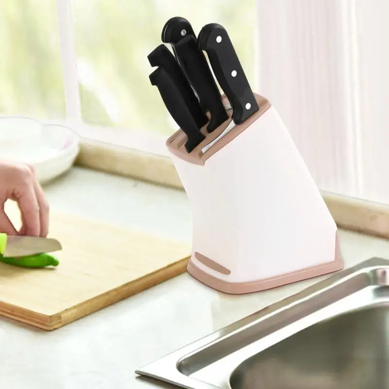 Knives Holder Storage Organizer Kitchen Racks Holder Kitchen Storage Rack With Drainage Hole For Knives Kitchen Supplies Storage