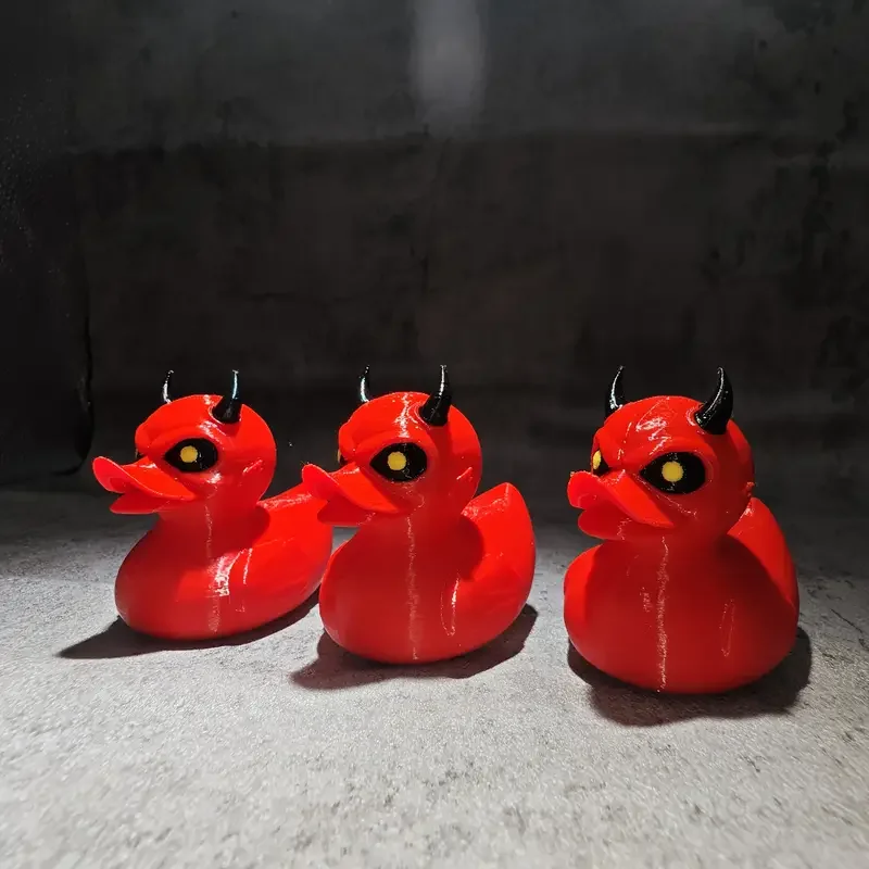 3D Printed Devil Duck Statue D - Art Craft Duck recension och pris