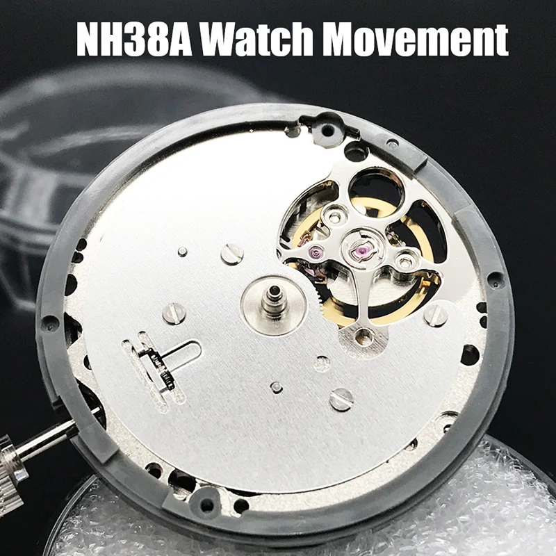 NH38A Japan Mechanical Movement  Automatic Self-winding NH38 Movt Replacement  24 Jewels Mechanism