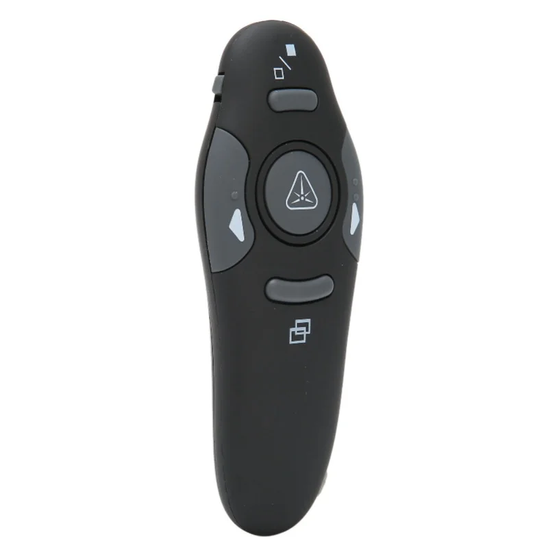 Clicker per presentazioni Maniglia ergonomica Telecomando per presentatore wireless da 2,4 Ghz con ricevitore wireless per lezioni di riunioni vocali