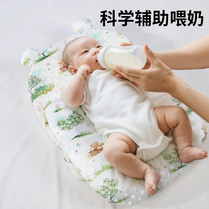 Slope Pillow for Babies to Prevent Spitting Up Anti-Regurgitation Slope Mat Feeding Aid for Lying Down Newborn Bed Wedge