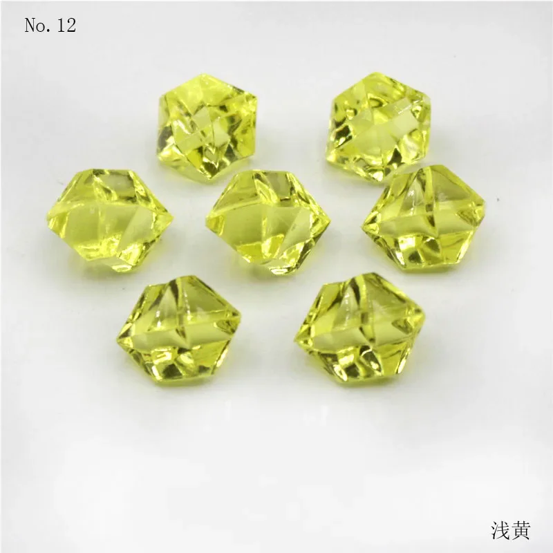 100 Stuks 11*13Mm Plastic Edelstenen Ijskorrels Kleurrijke Stenen Kinderen Juwelen Acryl Juwelen Ijs Teller Kristal Diamanten Speelgoed